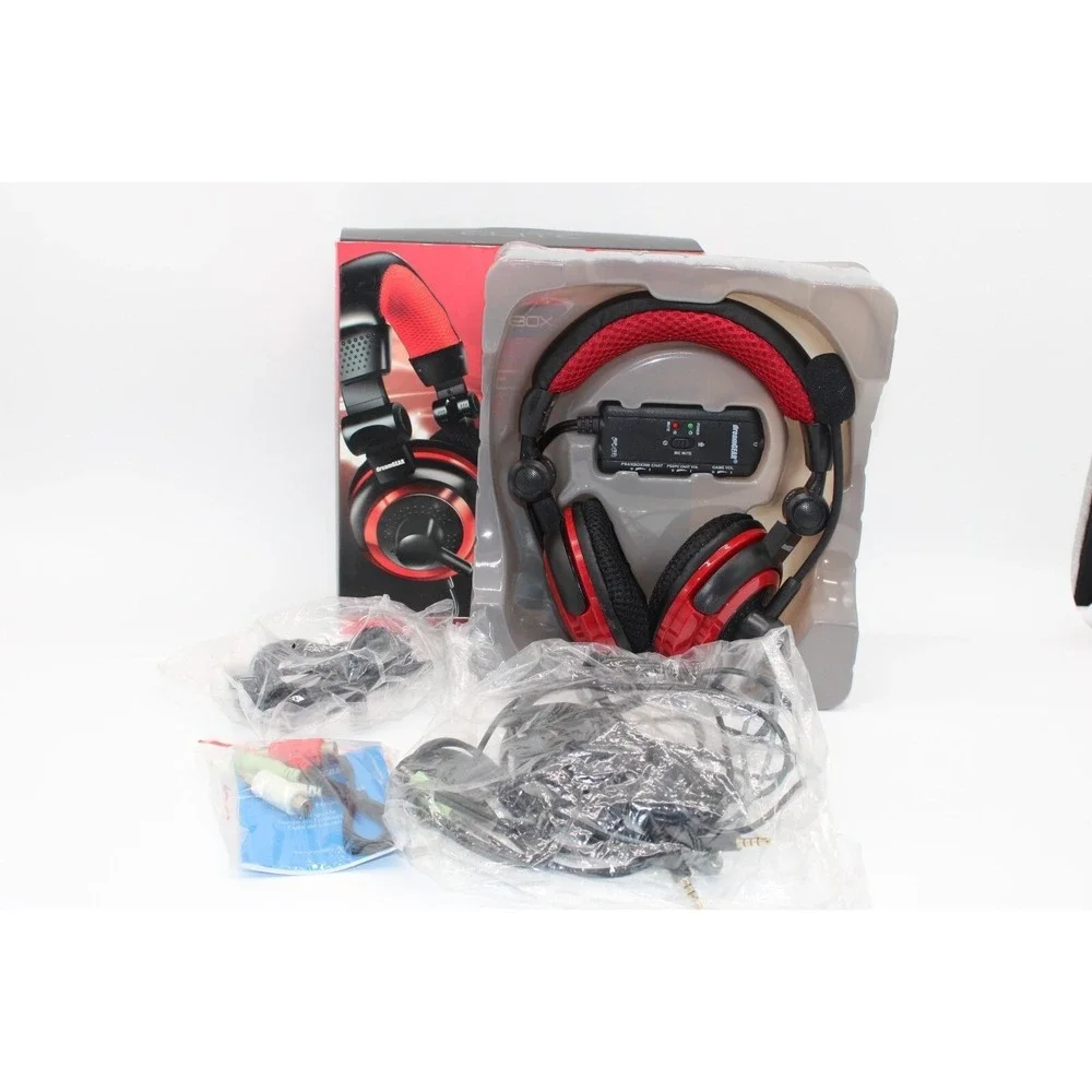 dreamGEAR Universal Elite Wired Headset‎ with Microphone for Xbox One - Red
